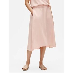 NWT EILEEN FISHER Sandwashed Tencel A-Line Asymmetrical Skirt Size 1X $188